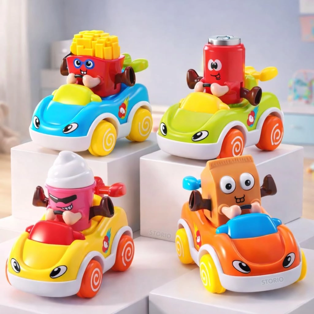 Storio, Storio Foodie Cars Set - 4pcs