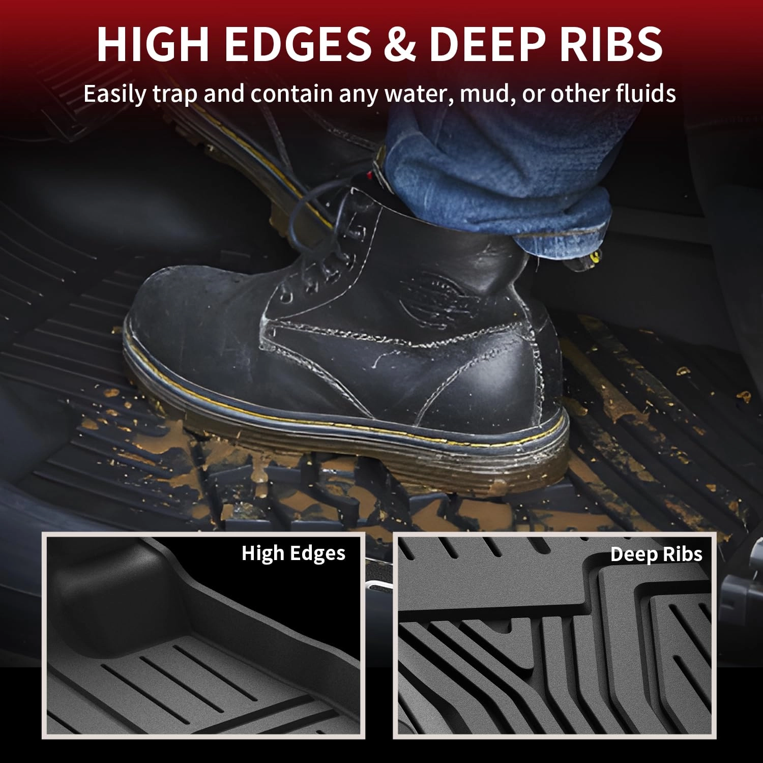 Floor Mats for Honda Pilot - 2023 2024 2025 2026 1st & 2nd & 3rd Row