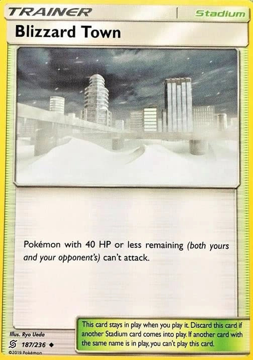 Pokémon Pokemon Blizzard Town 187/236 - English - Unified Minds + Toploader