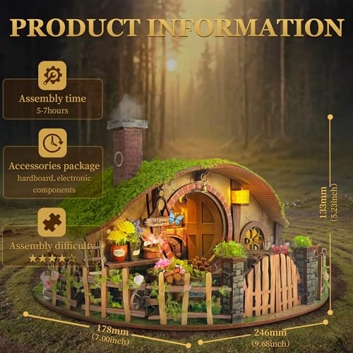 Book Nook Kit - Animal, Beach, Christmas, Fantasy, Floral, Forest, Halloween, Movie, Music, Princess 1:24