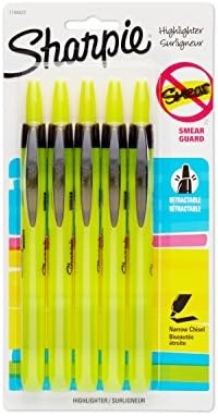 Sharpie Accent Retractable Highlighter - Fluorescent Yellow Chisel Tip