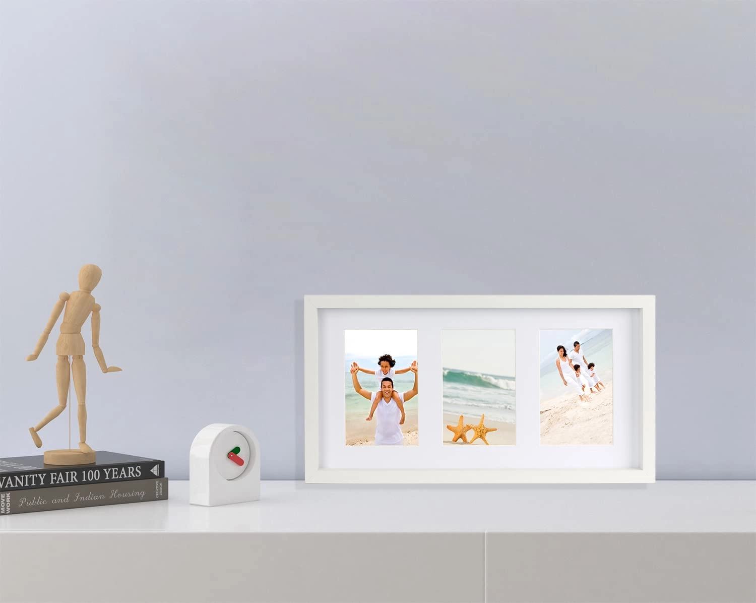 Triple Multi Photo Frame - 2-4x6''+5x7'' 3