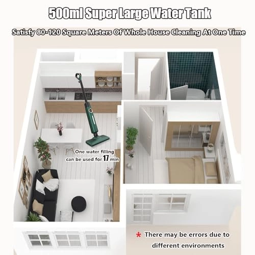 High-Temperature Steam Mop - 500ml