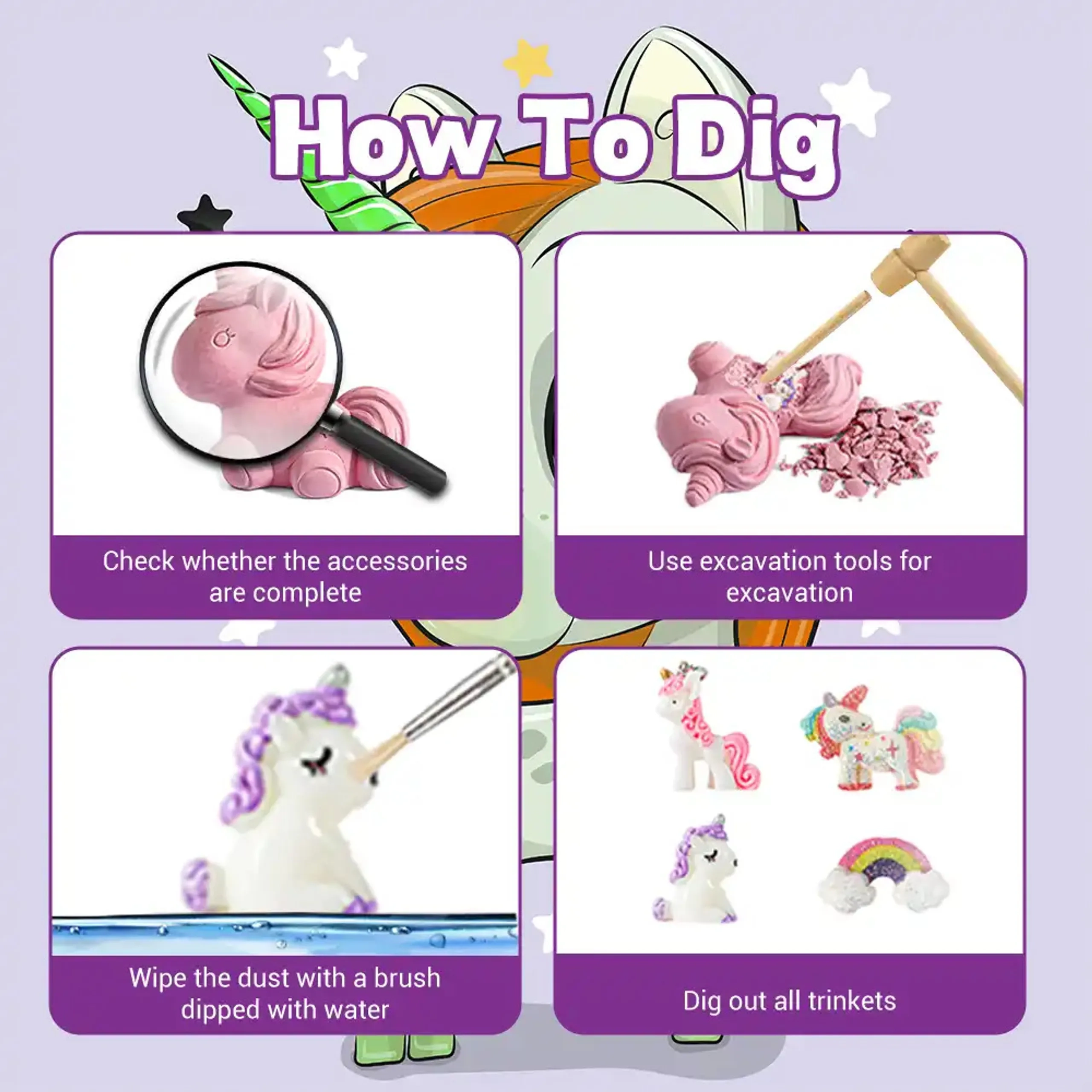 Unicorn Digging - Necklace Making STEM DIY Kit