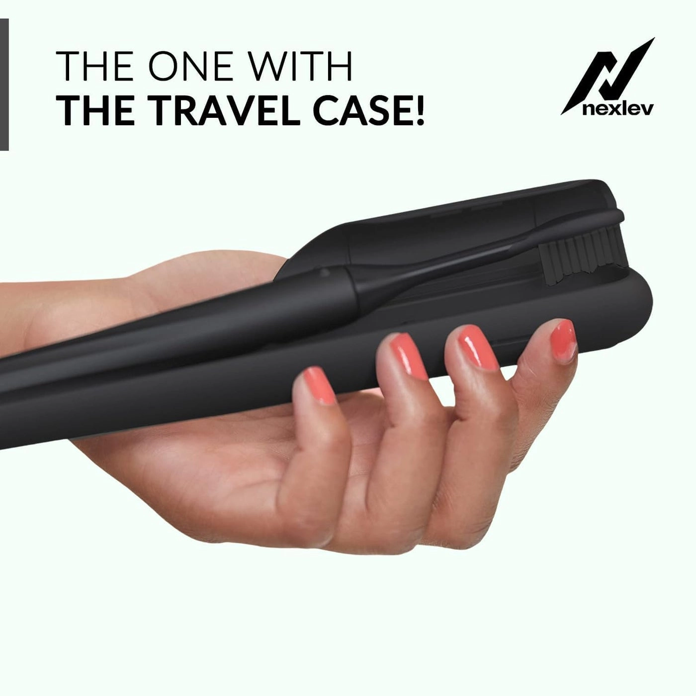 Sonic Electric Toothbrush - 30000 vibrations/min 2 modes + Travel Case - Slim