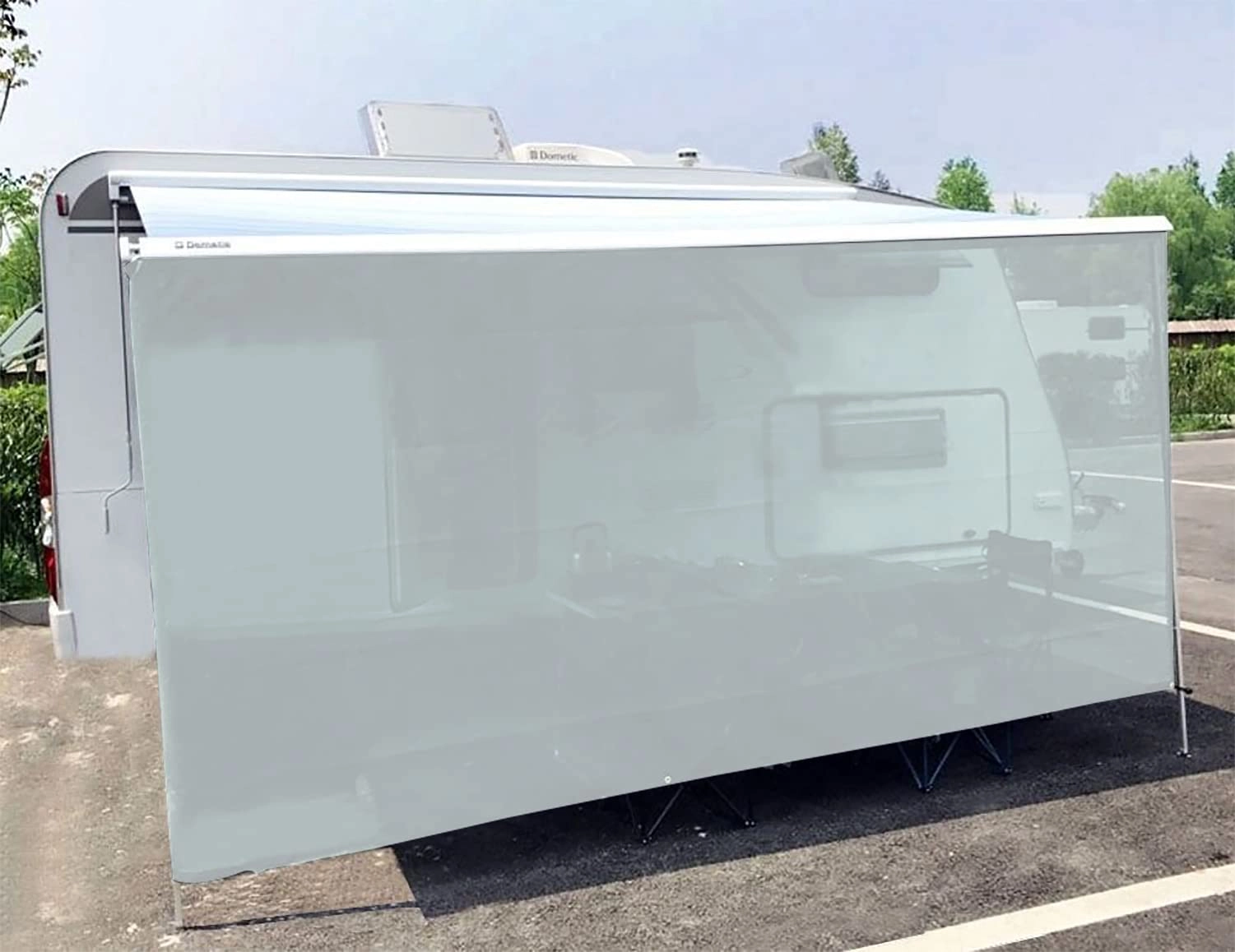 tentproinc RV Awning Sun Shade Screen - 7' x 19'3'' Mesh