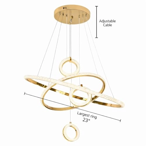 Infinity Ring Chandelier - Dimmable