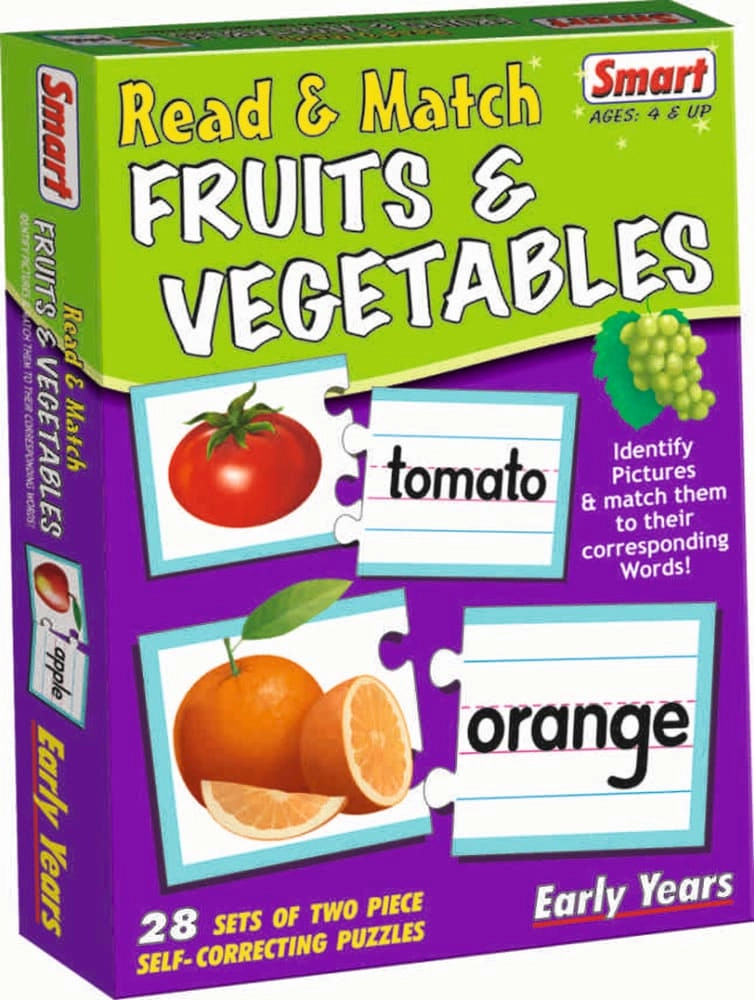 AMF Tech Read & Match Fruits & Vegetables