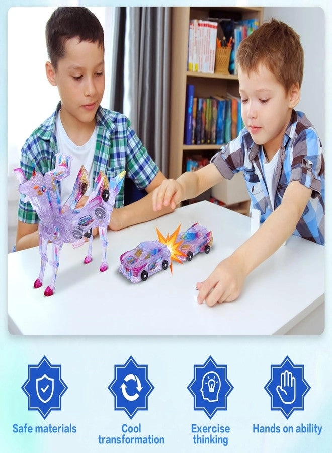 Transformer Toys - 2-in-1 Unicorn Magnetic Collision