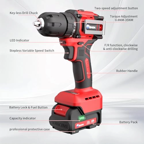 Cordless Drill Set - 1500 Milliamp Hours