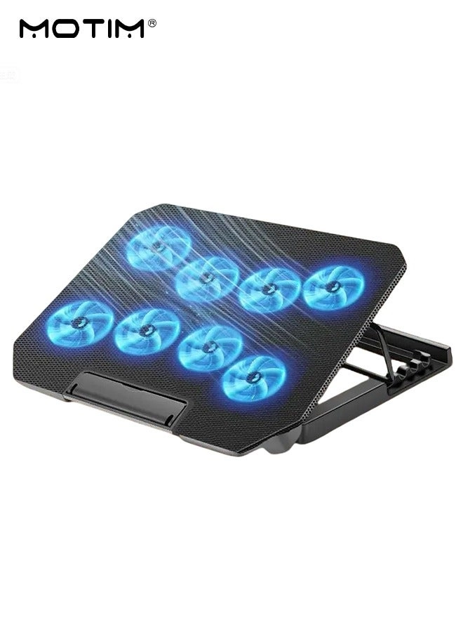 MOTIM Notebook Cooler Stand - 8 fans 12-17 Inch