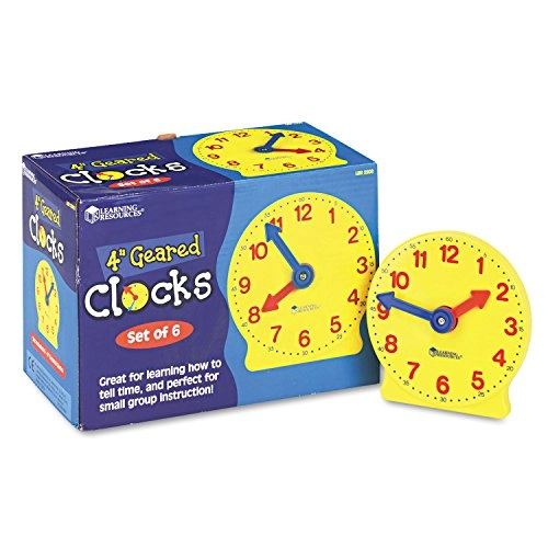 Geared Mini-Clocks - 5 - 7 years 6 piece(s)