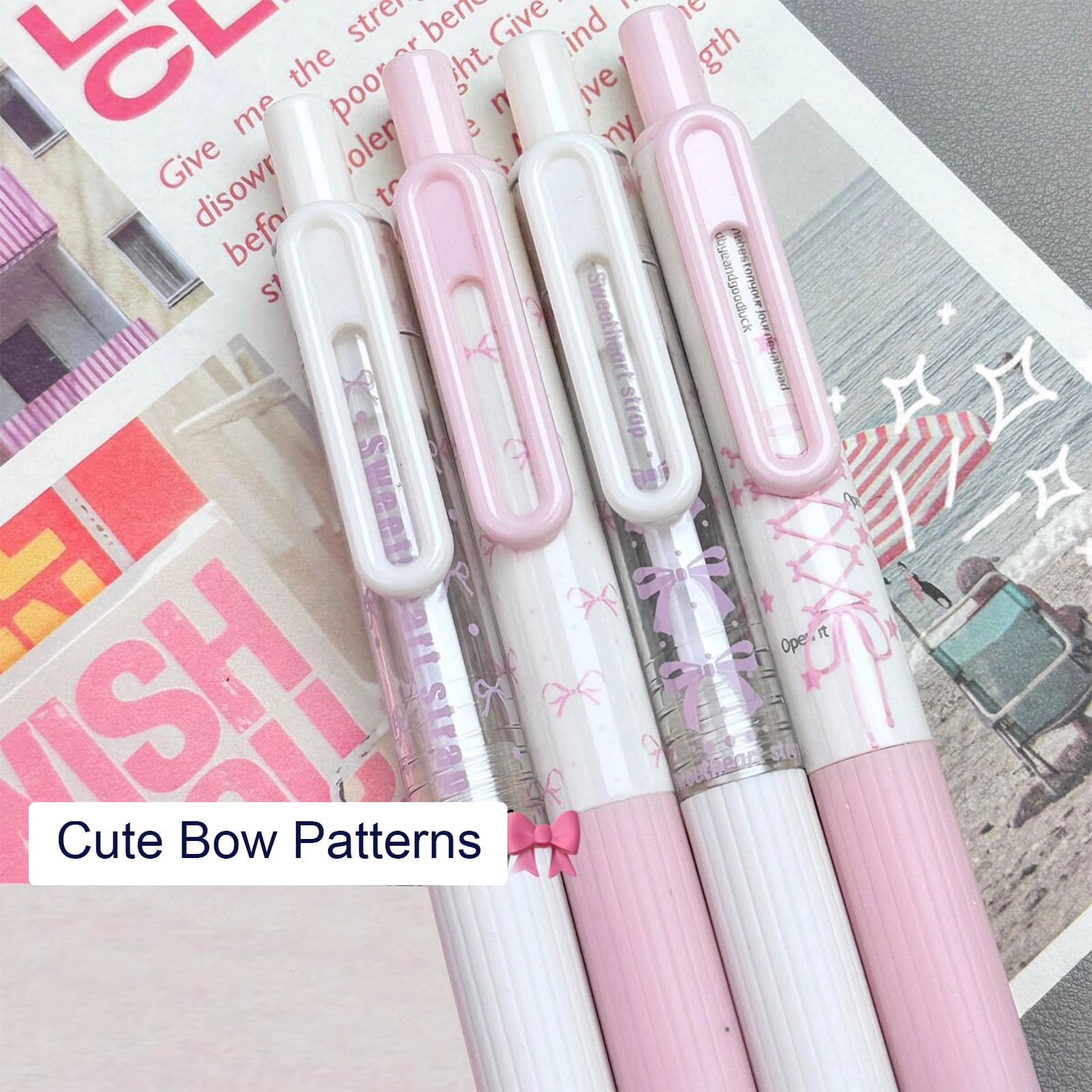 Cute Gel Pen - 4Pcs 0.5mm