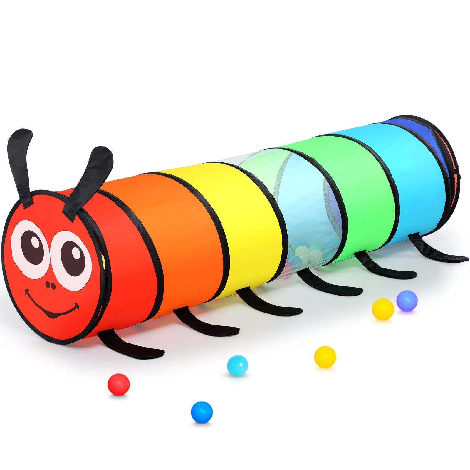 Kids Play Tunnel - Colorful Pop Up Rainbow