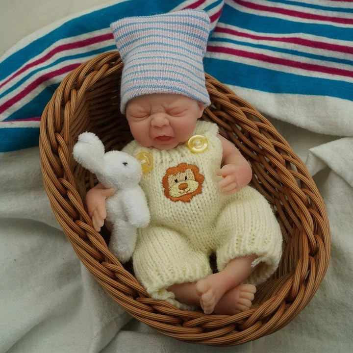 Susie Reborn Baby Doll - 7" Micro Preemie Full Body Silicone