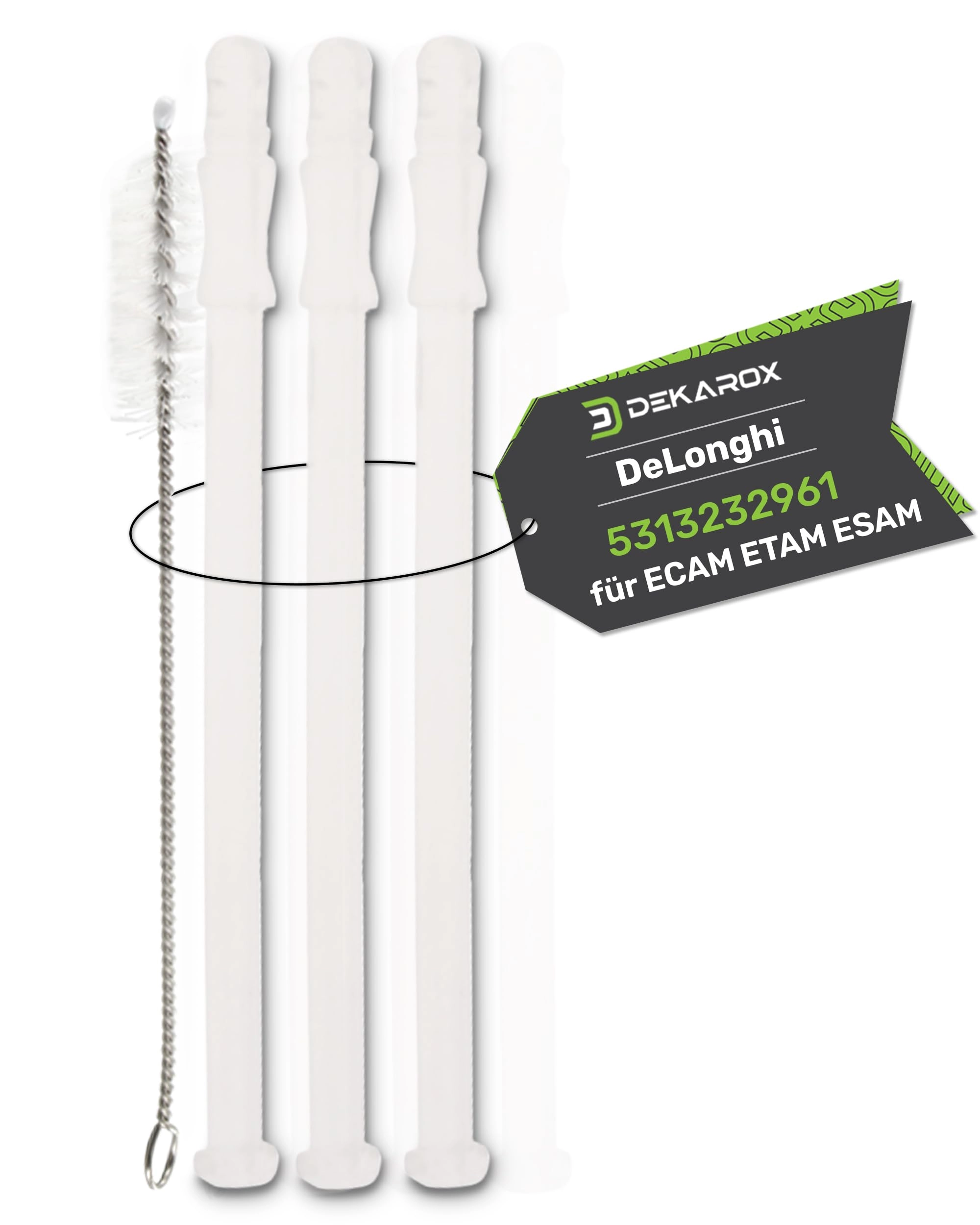 Dekarox Milk Intake Tube - 3x 15.6 cm Cleaning Brush