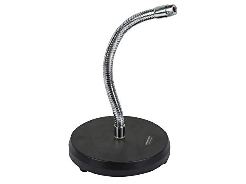 Desktop Microphone Stand - Gooseneck Solid Base