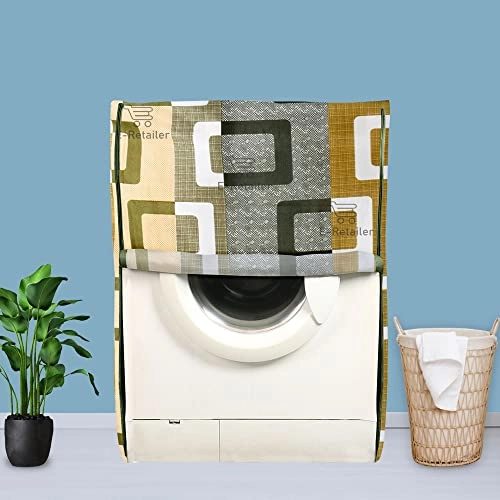 Front Load Washing Machine Cover - 8KG Polyester Green