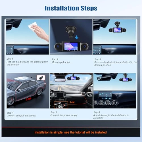 4-Channel Dash Cam - 1080P 30FPS