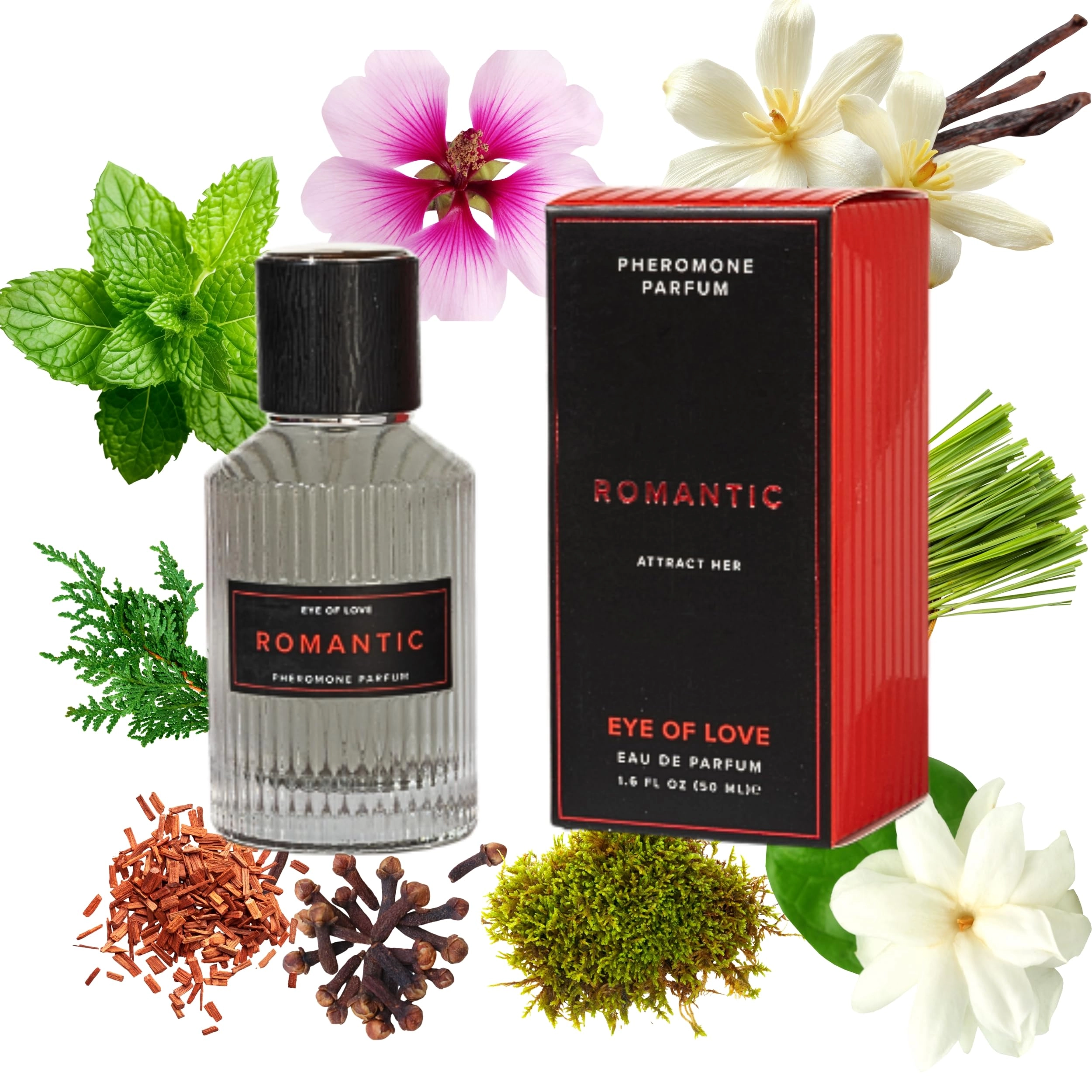 Eye of Love Romantic Deluxe Pheromone Cologne - 1.67 Fluid Ounces