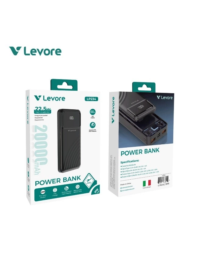 LP234 - 20000mAh 22.5W Fast Charging 4 Port Output