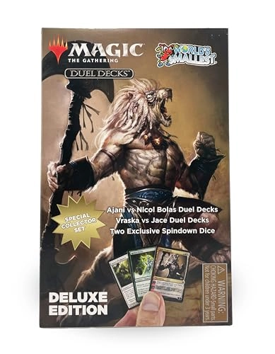 Magic The Gathering: Ajani vs Nicol Bolas - 60 cards + Jace vs Vraska + Exclusive Playing Dice - 2 exclusive miniature playing dice