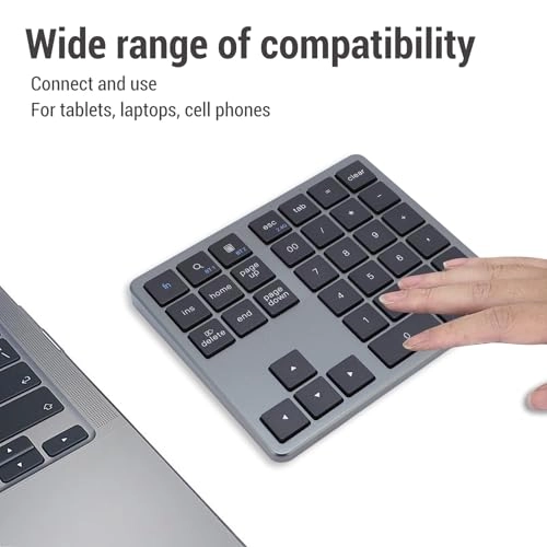 Numeric Keypad - 35 Keys Wireless Rechargeable