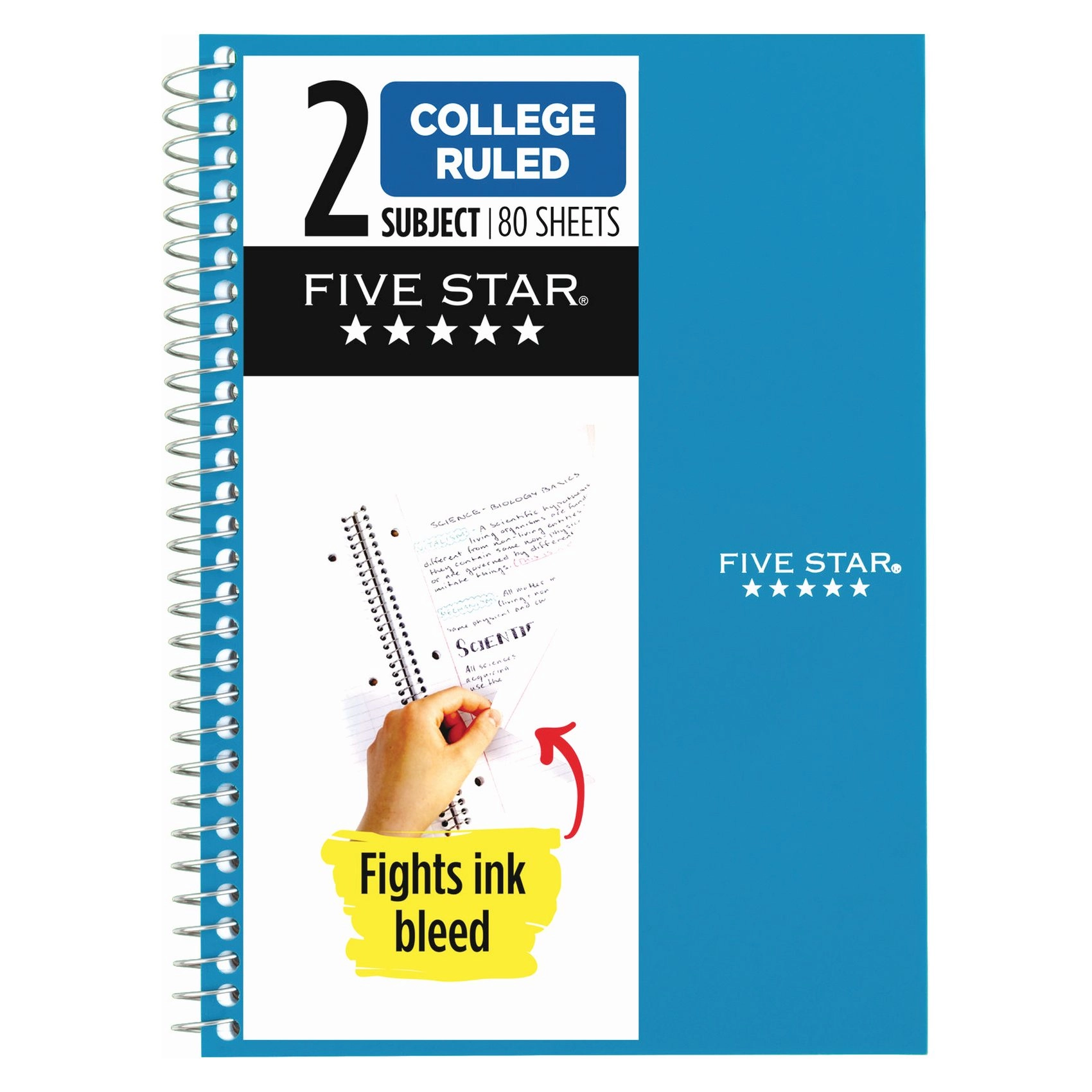 Mead Five Star Notebook - Lined 80 Sheets