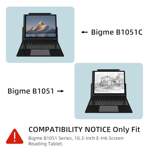 Keyboard Case with Screen Protector for B1051 Series e-Ink Reader