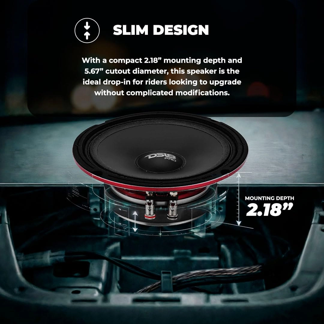 PRO-SM6.2 - 6.5" Midrange 2 Ohms