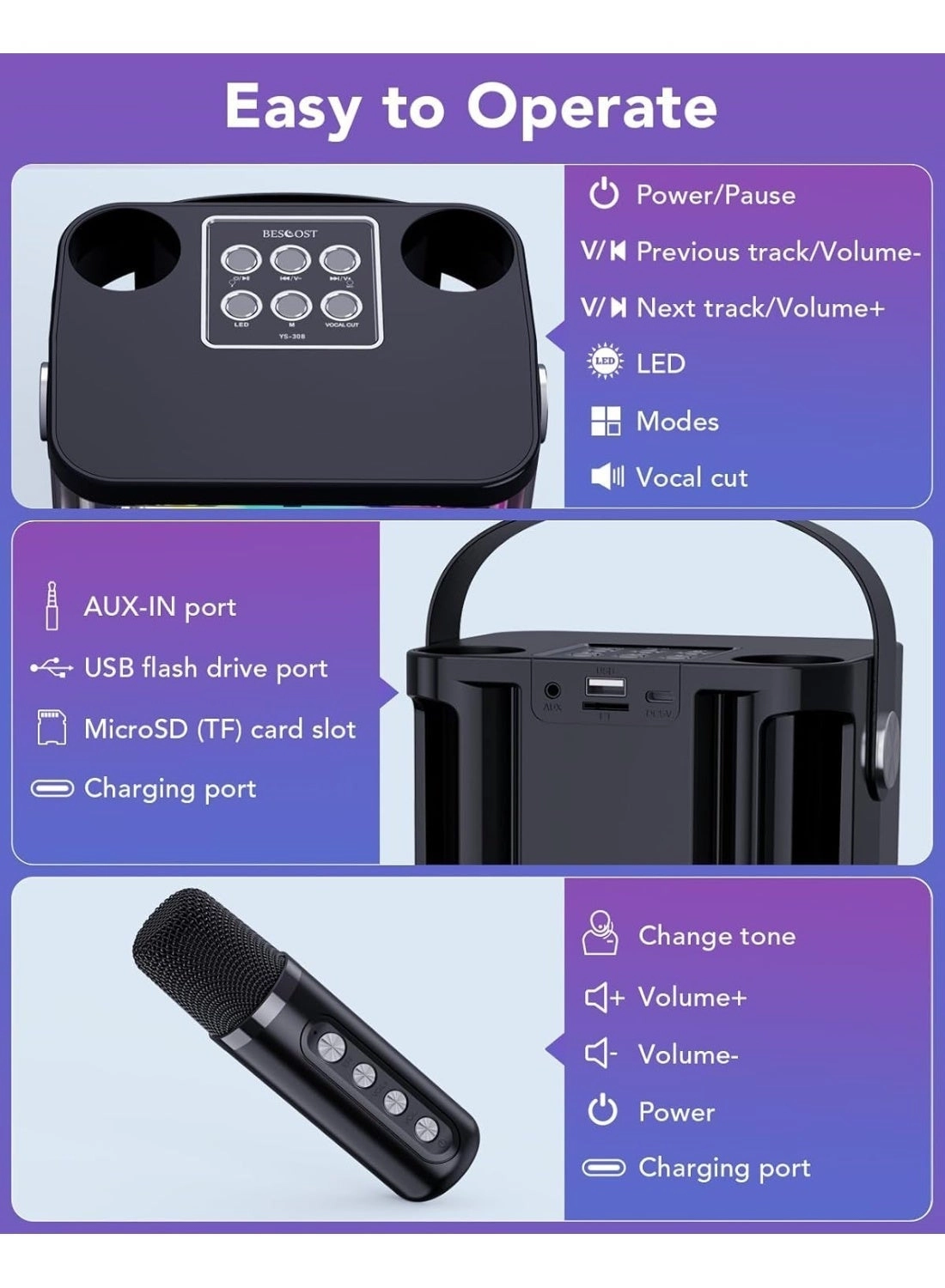 YS-107 - 2 VHF wireless microphones