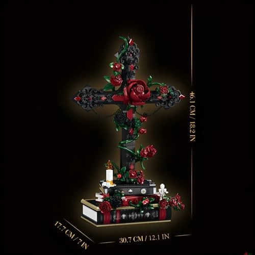 Gothic Rose Cross - 1349 Pieces