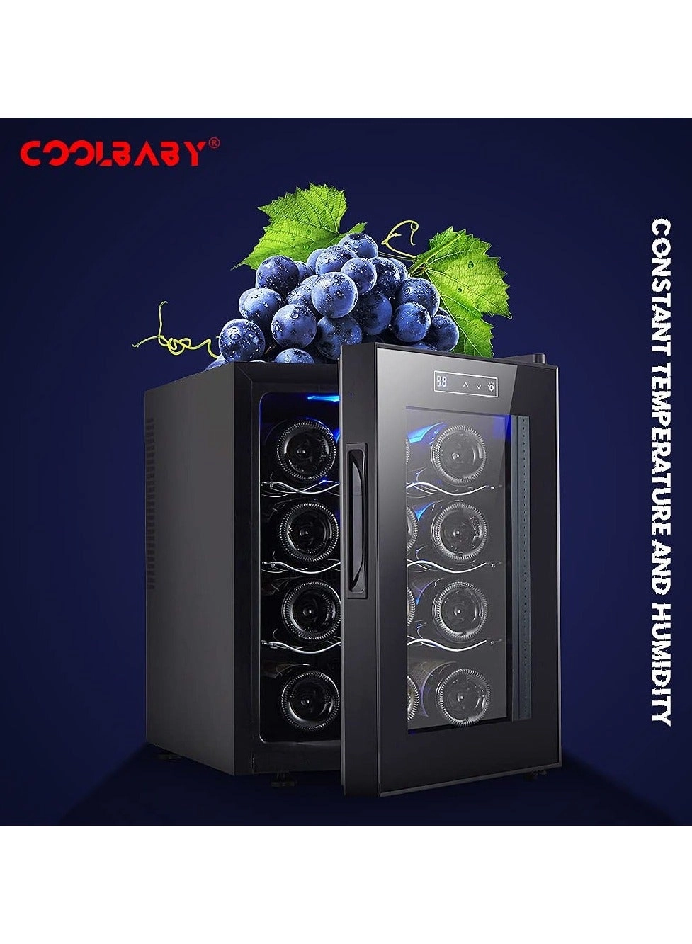 Beverage Refrigerator - single temperature zone 12 Bottles