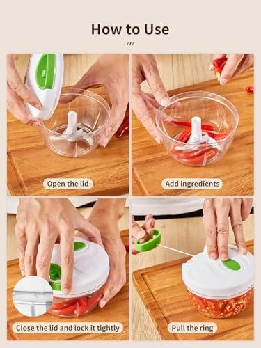 Onion Chopper - 500ml 3 blades