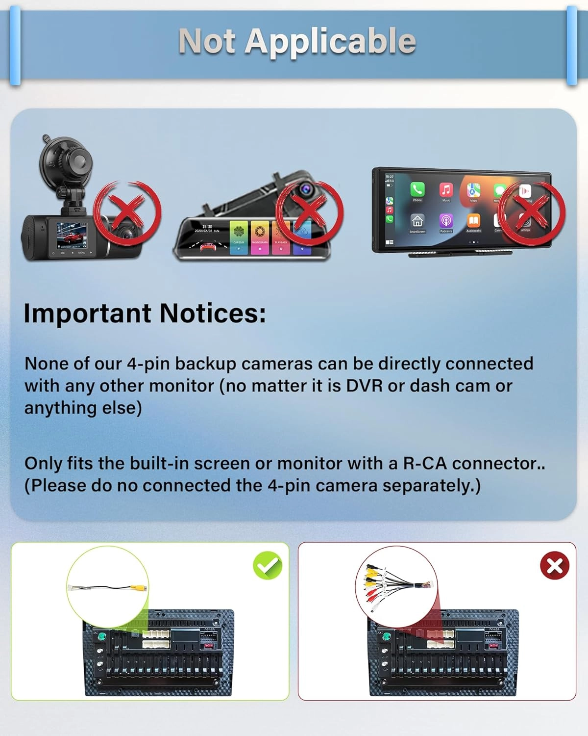 Car Backup Camera - Night vision