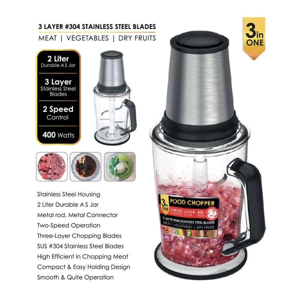 Electric Food Chopper - 2L