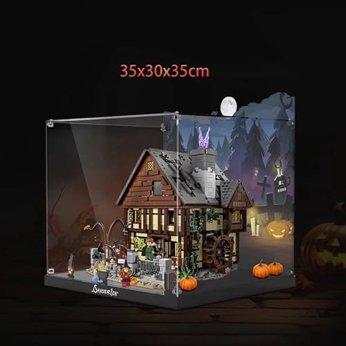 Display Case for Lego The Witch's House of SandArson Sisters 21341 - 35x30x35cm Acrylic