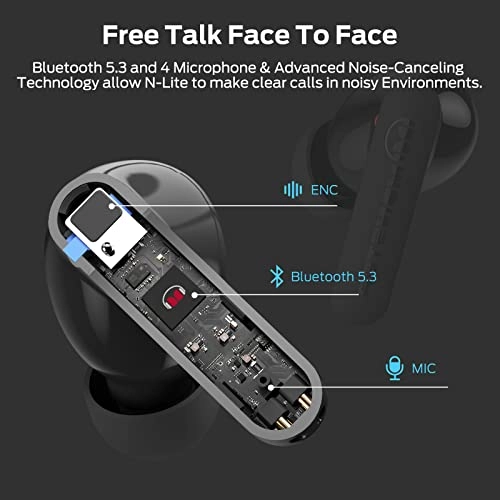 N-Lite Clear Talk Wireless Earbud