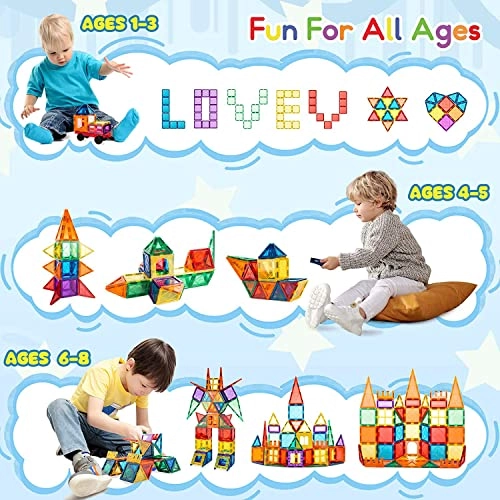 Magnetic Tiles - 76 pcs