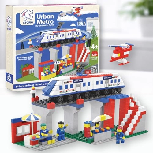 Storio Urban Metro Station Theme Building Blocks - 530+ pcs