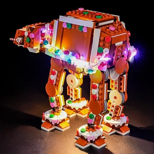 LED Light Set for Lego 40806 Gingerbread AT-AT Walker - Easy Installation Hidden Wiring