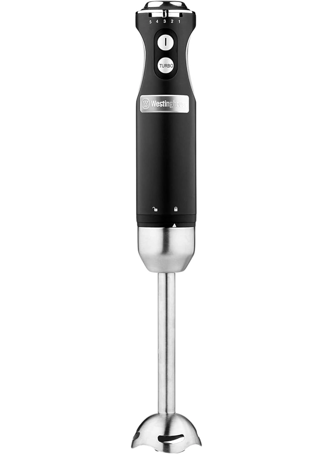 Retro Hand Blender - Stainless Steel, Turbo Mode, Soft Grip