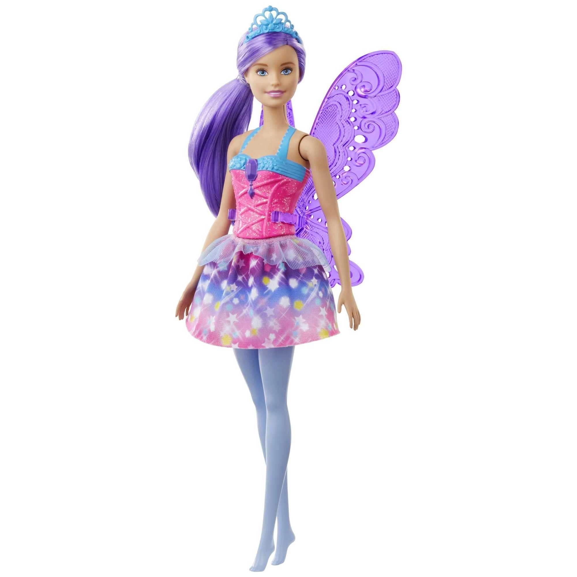 Barbie Dreamtopia Fairy Doll - 12-Inch Purple Hair Wings