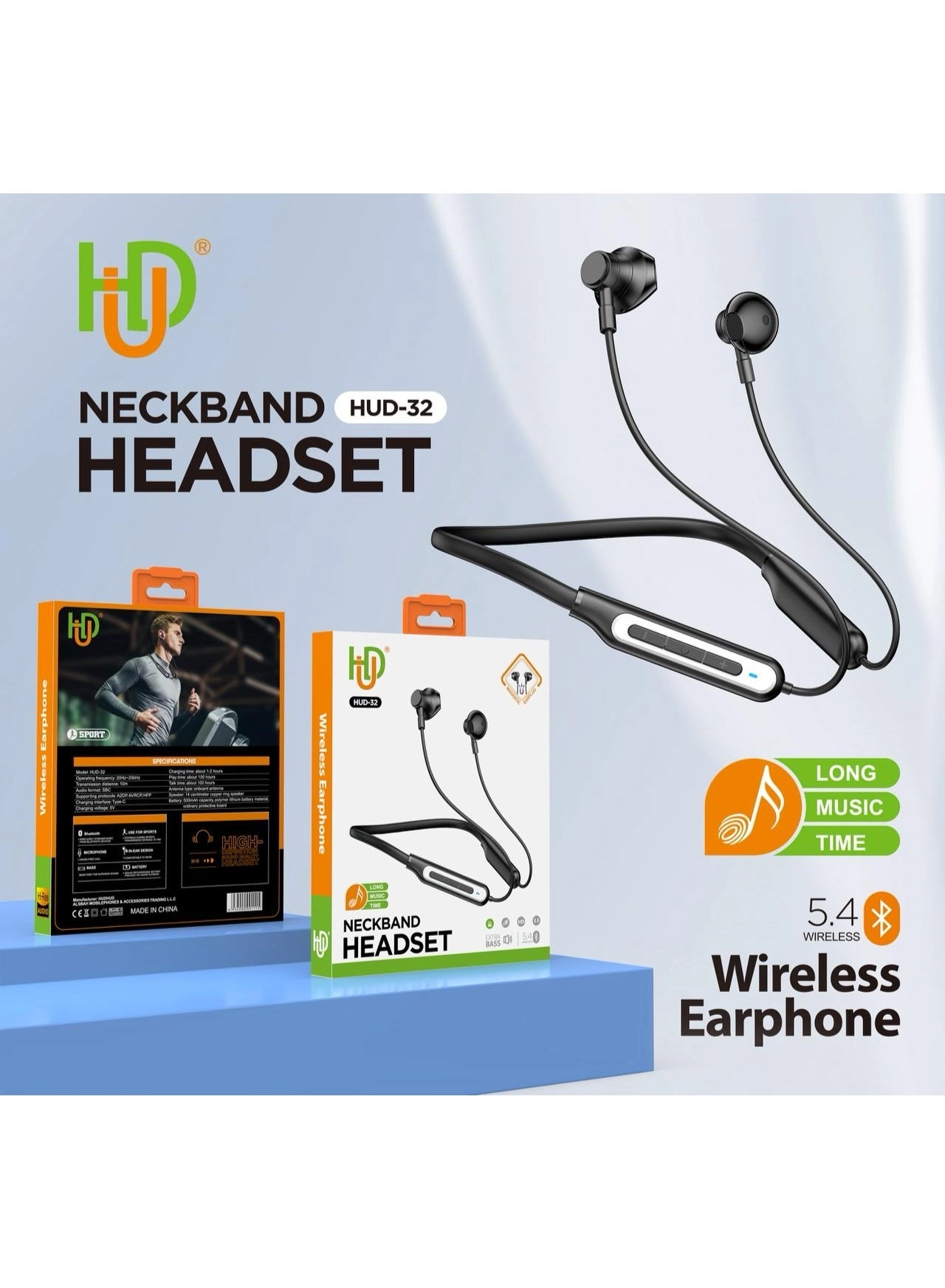 HD+ HUD-32 Wireless Headset
