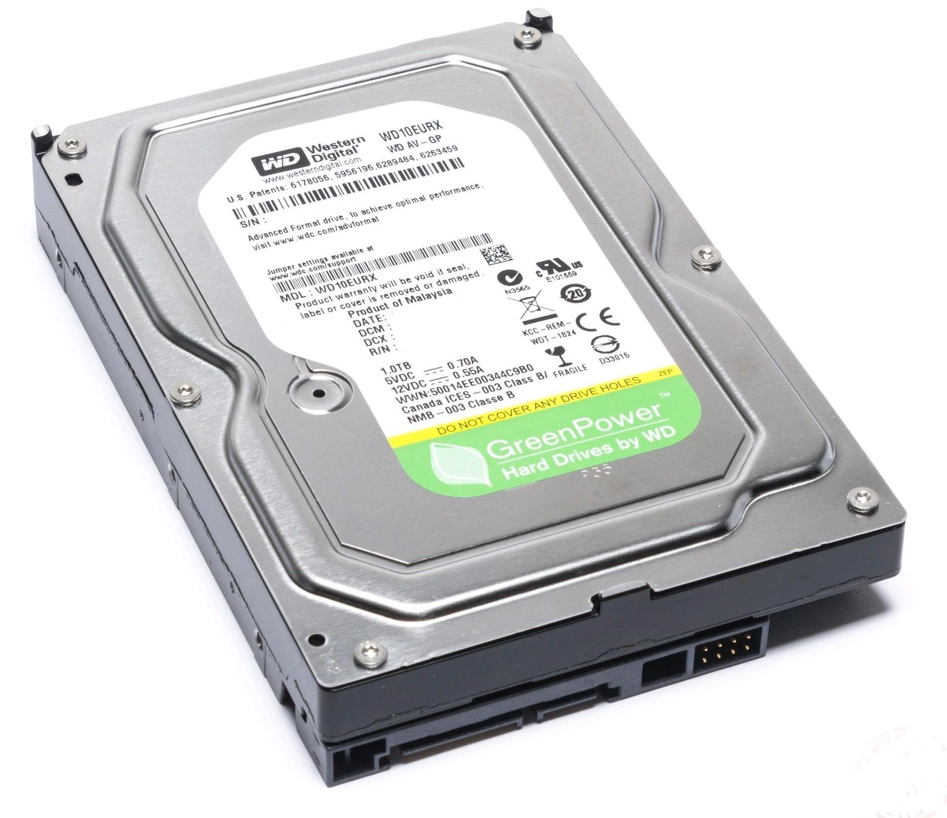 Western Digital AV-GP 3.5" 64MB SATA 6Gb/s (WD10EURX) - 1TB