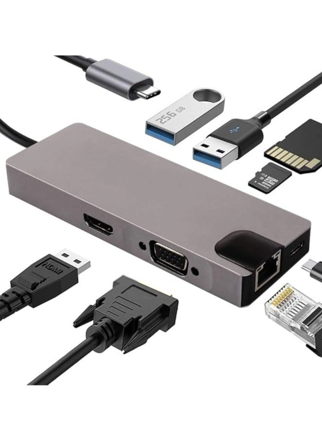 GE USB C HUB - 8 in 1 4K HDMI Ethernet