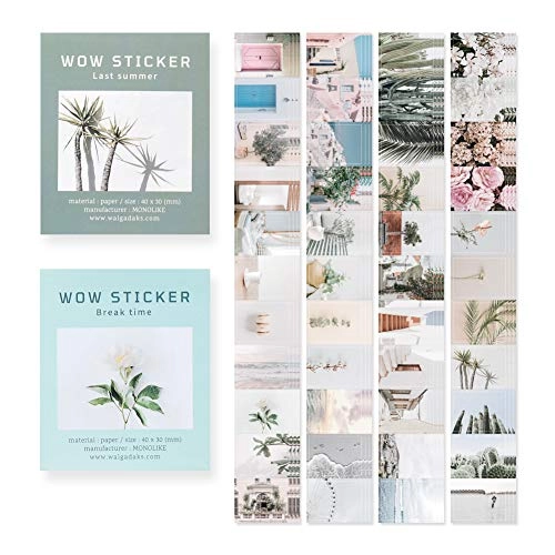 Monolike Summer Sticker Book Mini Size 44 pcs