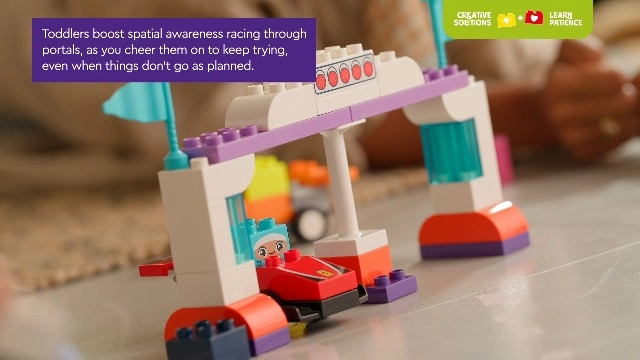 DUPLO Town F1 Team Race Cars & Drivers - 2 Plus Year multicolor