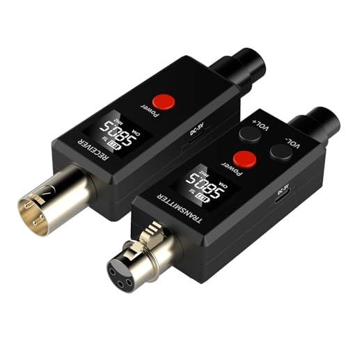 Wireless Microphone Transmitter and Receiver - 2.4GHz