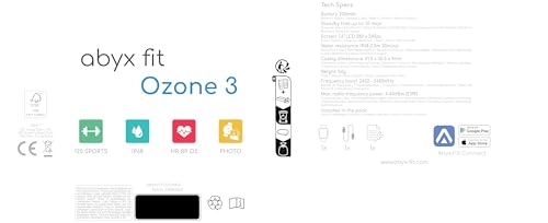 Fit Ozone 3 - smartwatch étanche SpO2 podomètre
